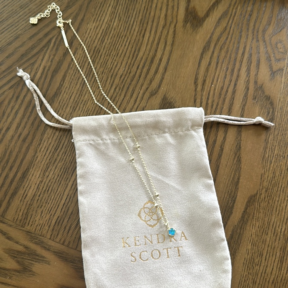 Kendra Scott Blue Opal Necklace - Picture 2 of 5